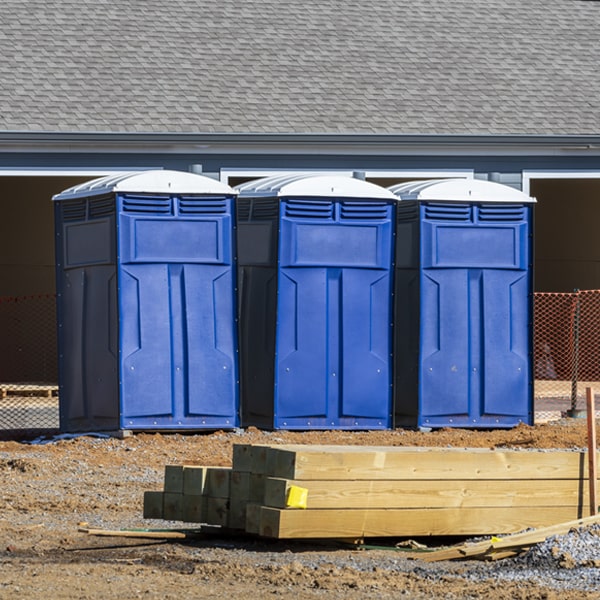 are there any restrictions on where i can place the portable toilets during my rental period in Rush